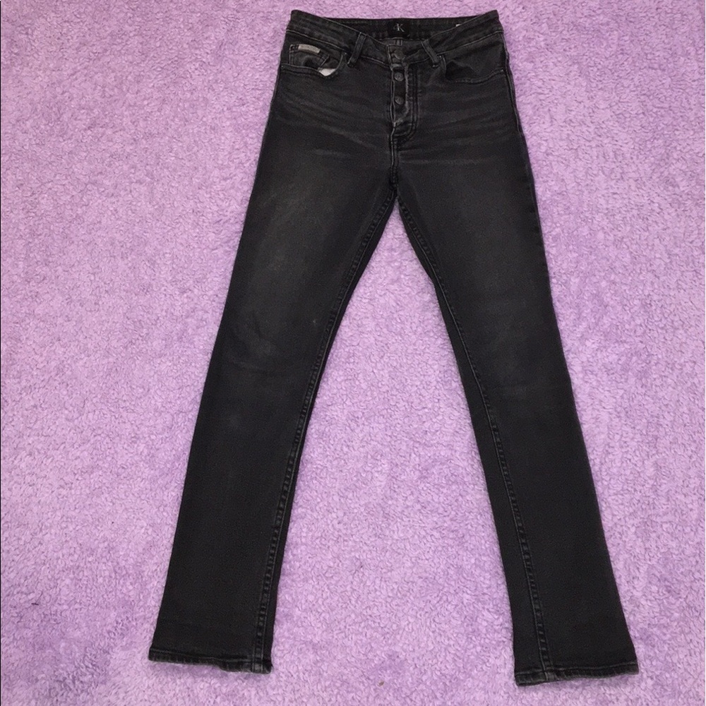Calvin Klein Jeans Black High Rise Straight Leg
